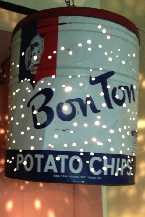 Potato Chip Can Light by Michael Petrie