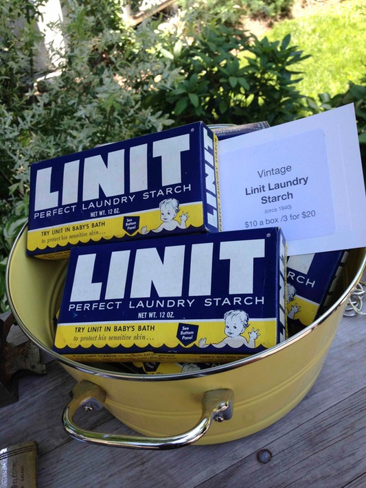 Vintage Linit Strach packages